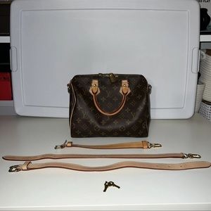 Louis Vuitton Speedy 25 Bandouliere Monogram Print